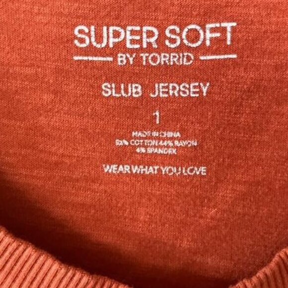 Burnt Orange Torrid Muscle Shirt - Picture 3 of 3